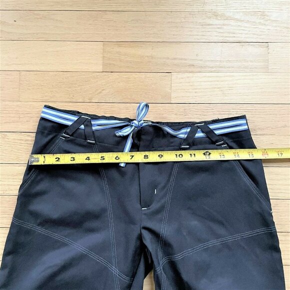 Nike Women Pants 100% Polyester convertible roll up Adjustable Waist Blue Small - Picture 9 of 12